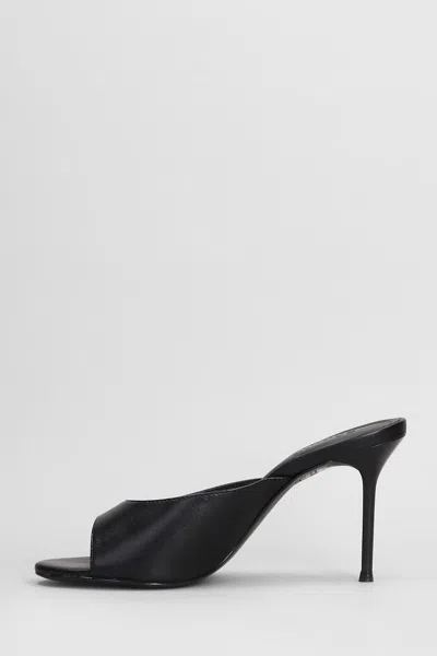 Schutz Slipper-mule In Black Leather