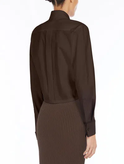 Max Mara Cropped Collared Shirt Elasticated Hem