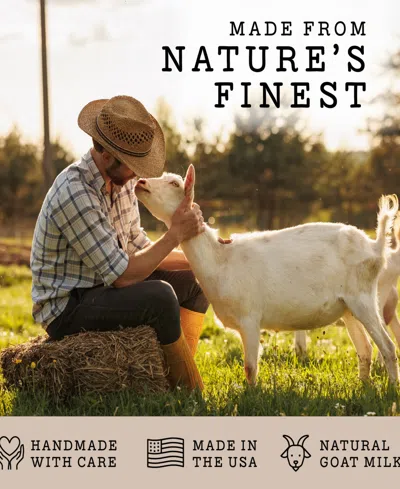 Lovery Pack Of 3 Oatmeal Scented Handmade Goat Milk Soap Bars In White