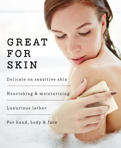 Lovery Pack Of 3 Oatmeal Scented Handmade Goat Milk Soap Bars In White