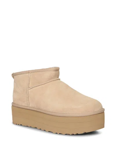 Ugg Classic Ultra Mini 1135092-san Platform Boots Women Sand Suede Comfort Ankle