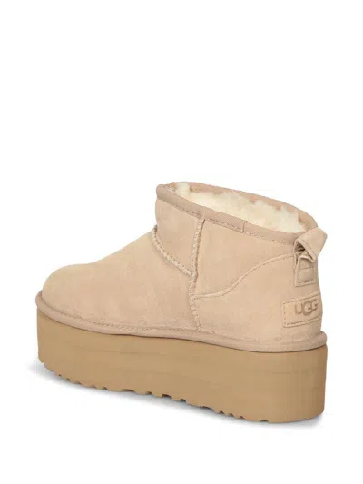 Ugg Classic Ultra Mini 1135092-san Platform Boots Women Sand Suede Comfort Ankle