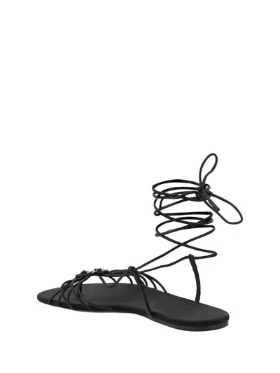 Saint Laurent Women Babylone Sandals In Black