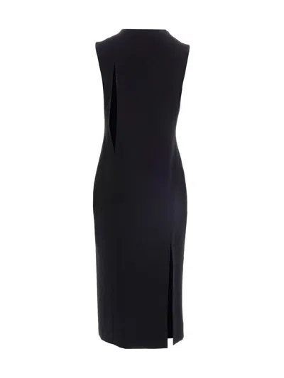Versace Cut Out Midi Dress Skirts Black