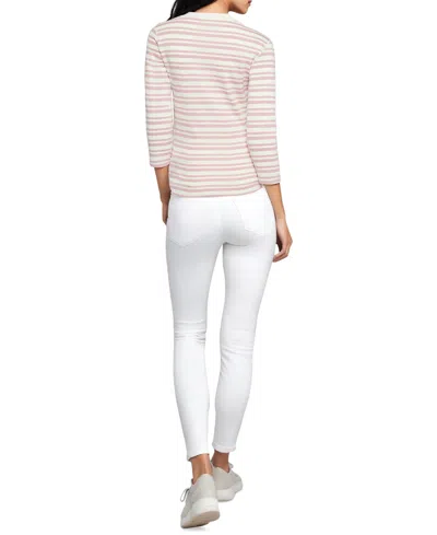 Three Dots Women's V-neck 3/4-sleeve T-shirt