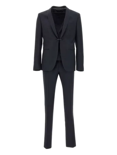 Corneliani Satin-trim Three-piece Suit