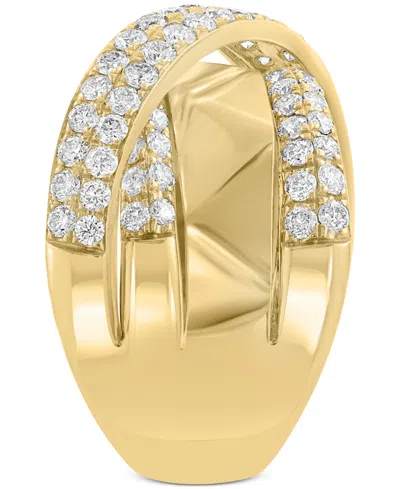 Effy Collection Effy Diamond Crossover Statement Ring (1-5/8 Ct. T.w.) In 14k Gold