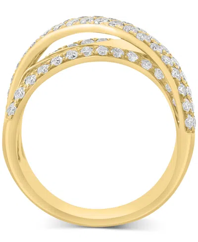 Effy Collection Effy Diamond Crossover Statement Ring (1-5/8 Ct. T.w.) In 14k Gold