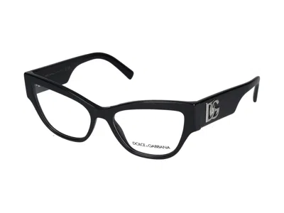 Dolce & Gabbana Womens Black Dg3391b Cat-eye Acetate Optical Glasses