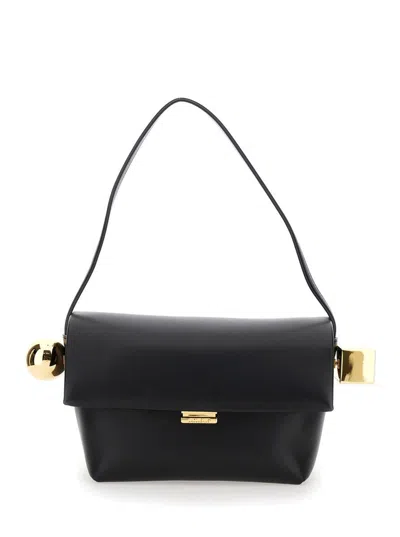 Jacquemus Le Rond Carre Leather Shoulder Bag