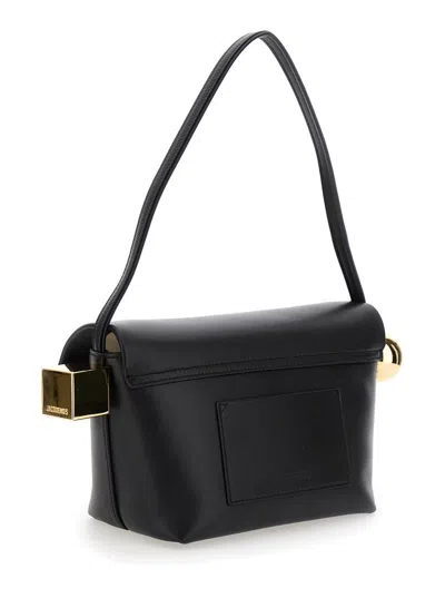 Jacquemus Le Rond Carre Leather Shoulder Bag