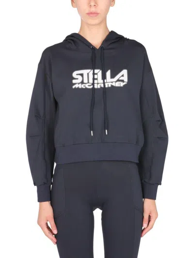 Stella Mccartney Logo Print Jerseysweatshirt Hoodie