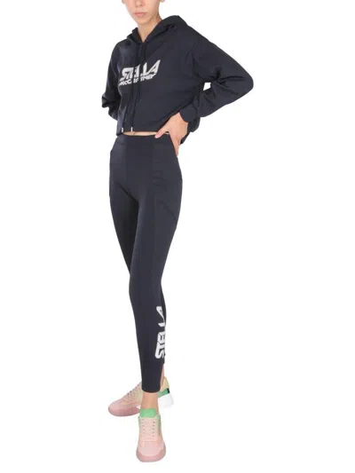 Stella Mccartney Logo Print Jerseysweatshirt Hoodie