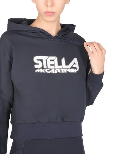 Stella Mccartney Logo Print Jerseysweatshirt Hoodie