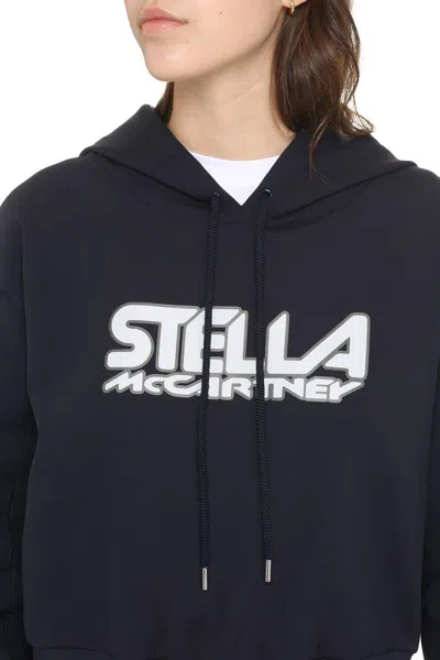 Stella Mccartney Logo Print Jerseysweatshirt Hoodie