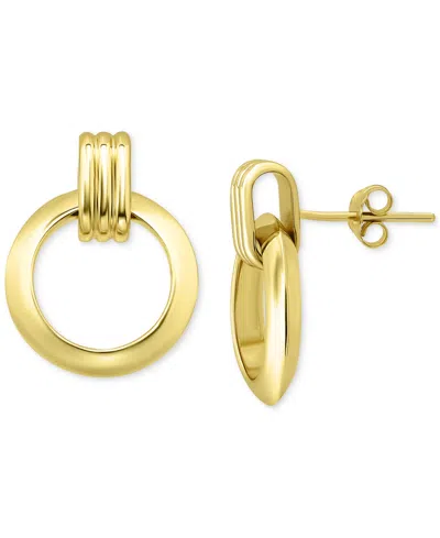 Giani Bernini Doorknocker Drop Earrings (3/4") In 18k Gold-plated Sterling Silver (also In Sterling Silver), Exclu