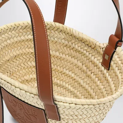 Loewe Natural Straw And Leather Bag