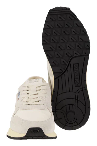 Autry Supervintage Suede Panels Rubber Sole Sneaker In Neutral