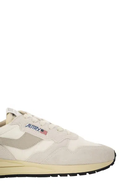 Autry Supervintage Suede Panels Rubber Sole Sneaker In Neutral
