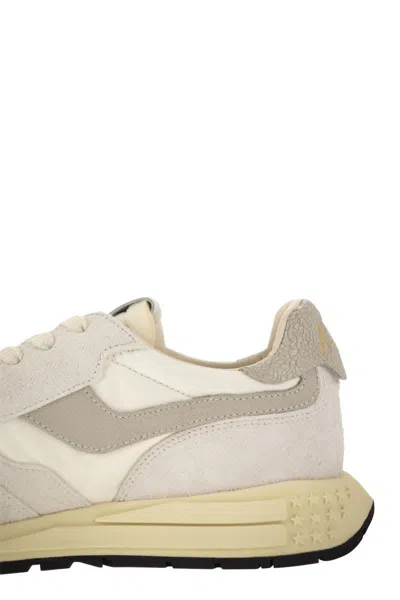Autry Supervintage Suede Panels Rubber Sole Sneaker In Neutral