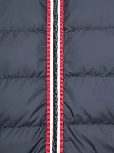 Moncler Padded Front Panel Cardigan With High Collar