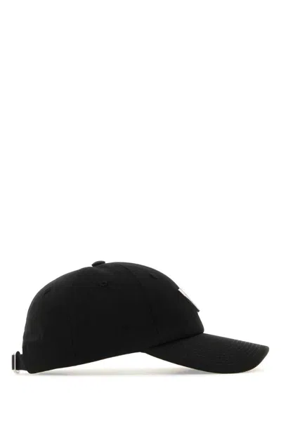 Valentino Garavani Women Black Stretch Cotton Baseball Cap