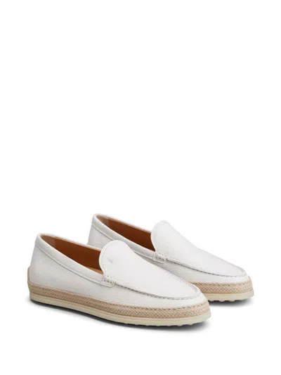 Tod's Women's Leather Moccasins With Outsol Loafer
