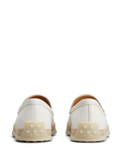 Tod's Women's Leather Moccasins With Outsol Loafer