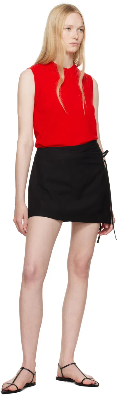Dunst Black Mini Skort In Black