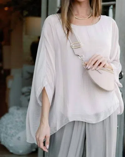 Cobblestone Living Martina Top In Pale Pink