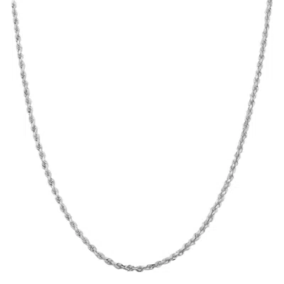 Donatello Gian 925 Sterling Silver 2.5mm Rope Chain Necklace