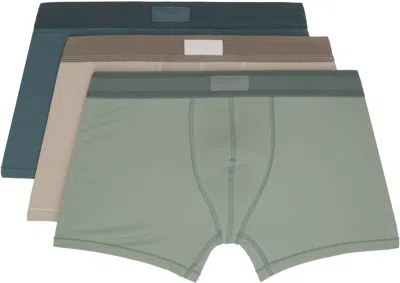 Skims Three-pack Multicolor  Cotton 3 Boxer Briefs