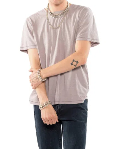 On This Day Short Sleeve Crewneck Knit Tee In Light Lavender