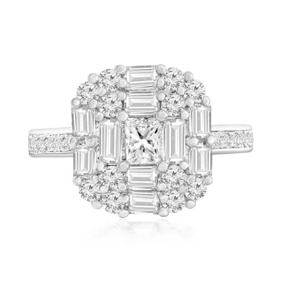 Donatello Gian Graduated Crystal Cocktail Ring