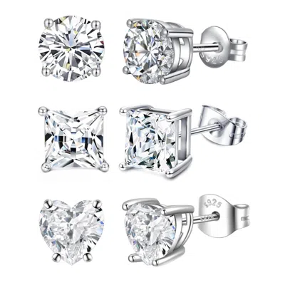 Donatello Gian Set Of 3 925 Sterling Silver Earrings