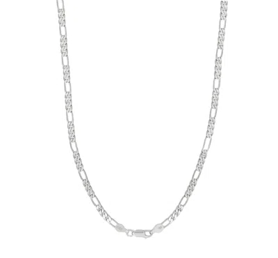 Donatello Gian 925 Sterling Silver 3.5mm Figaro Necklace