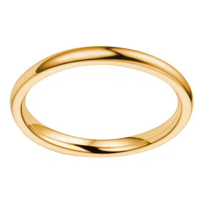 Donatello Gian Gold-plated 925 Sterling Silver Thin Wedding Band