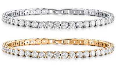Donatello Gian 2 Pack Tennis Bracelets