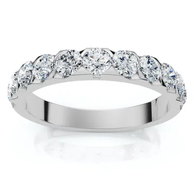 Pompeii3 .85ct Diamond Wedding Anniversary Stackable Wave Bezel Ring 14k Gold Or Platinum