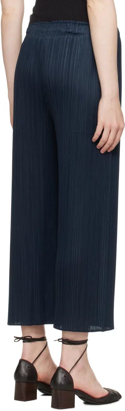 Issey Miyake Navy Monthly Colors April Trousers