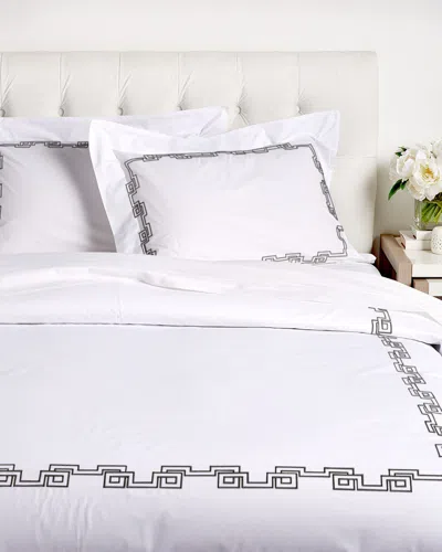 Dea Italian Linens Greek Embroidered Duvet Set