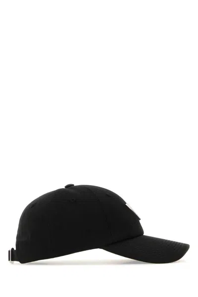 Valentino Garavani Women Black Stretch Cotton Baseball Cap