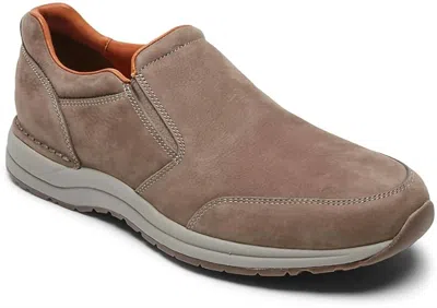 Rockport Men's Edge Hill 2 Double Gore Slip On In Brown
