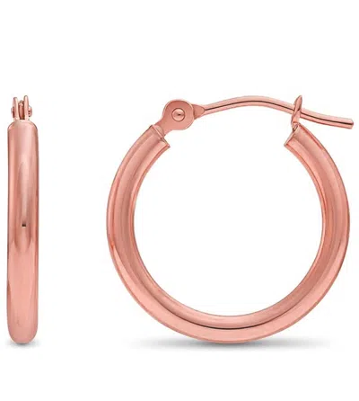 Donatello Gian Rose Gold-plated 925 Sterling Silver Hoops