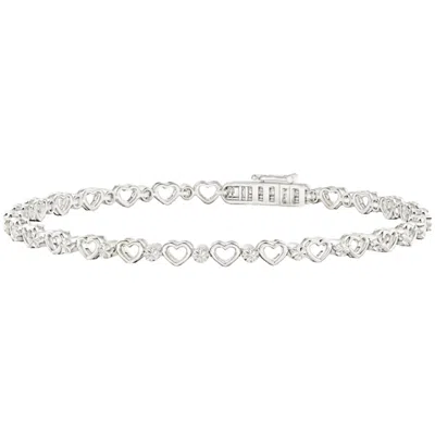 Donatello Gian Diamond Cut And Hearts Bracelet