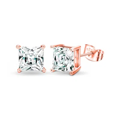 Donatello Gian Rose-tone Square Studs