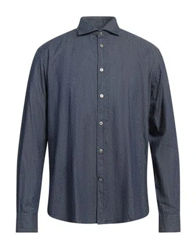 Pmt Man Denim Shirt Blue Size L Cotton