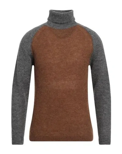 Sun House Man Turtleneck Khaki Size Xl Alpaca Wool, Polyamide, Wool