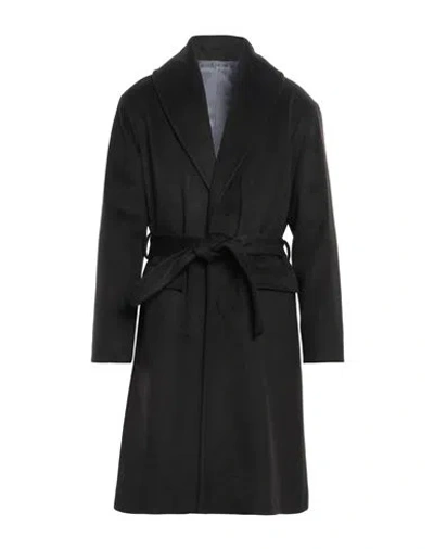 Tela-n° Man Coat Black Size 44 Polyester, Viscose