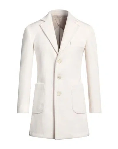 Tela-n° Man Coat Ivory Size 40 Polyester
